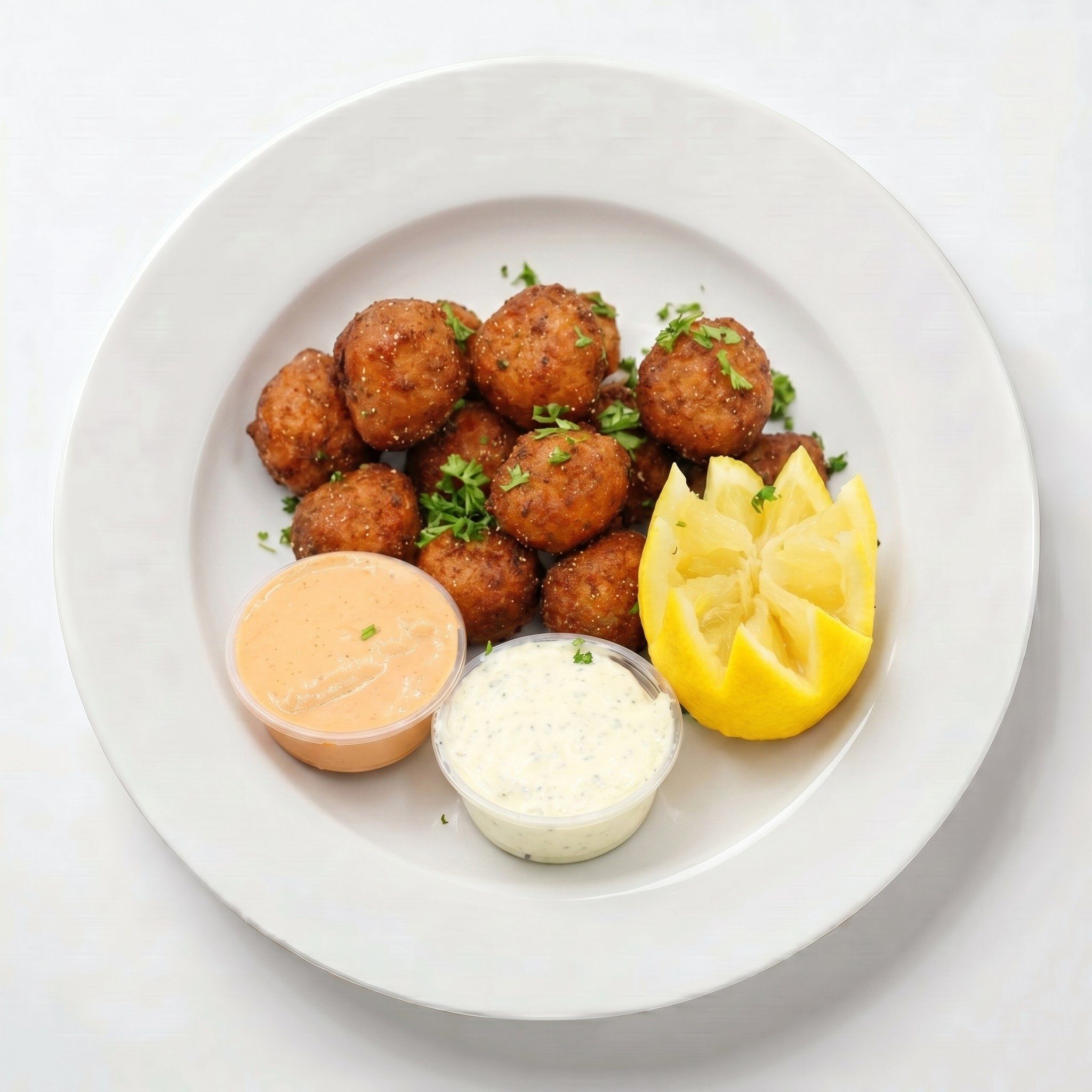 Conch Fritters Side.