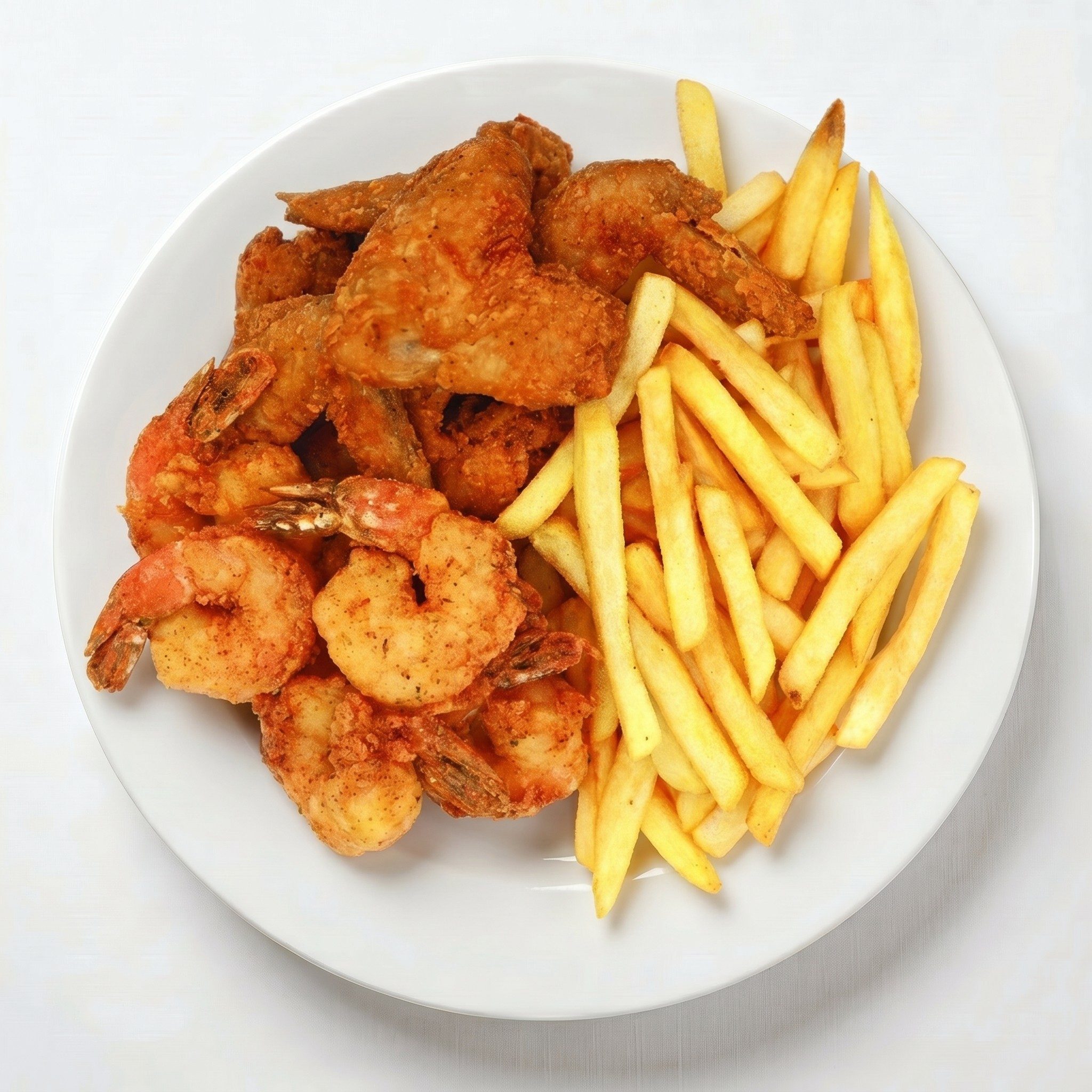 Shrimp & Wings Menu.